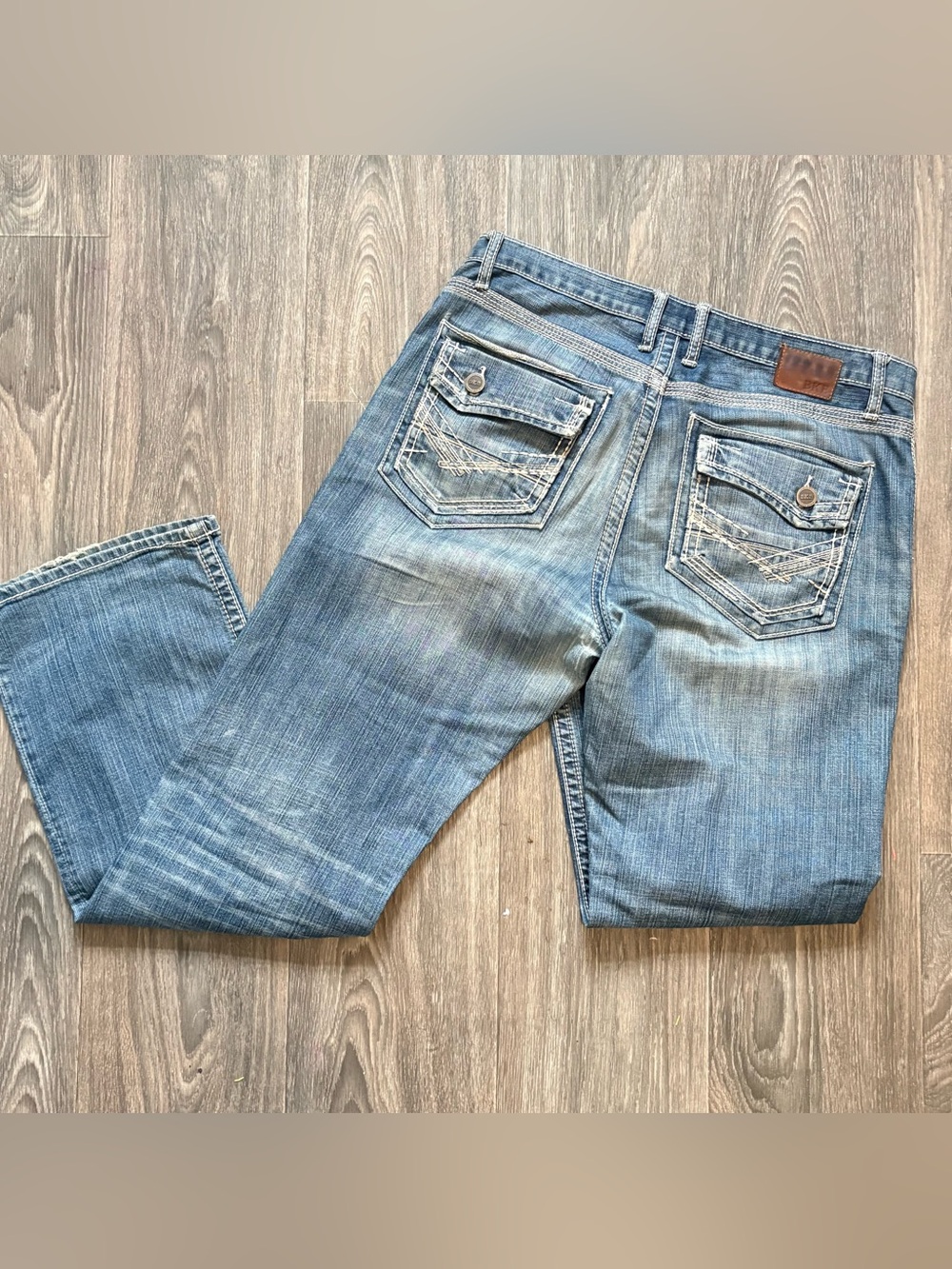 Y2K BKE Tyler straight distressed jeans 34X32